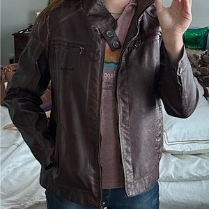 Hard Rock Cafe leather jacket brand NEW never worn from Hotel Orlando store 2022